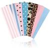 Richaa 8 fasce per capelli da donna, alla moda, a pois, 21 cm, morbide, elastiche, per la cura della pelle, per sport, corsa, sudore, antiscivolo, accessori per capelli per yoga e palestra