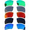 Acefrog 5 paia di lenti di ricambio polarizzate per occhiali da sole Oakley Flak 2.0 XL OO9188, vestibilità perfetta, infrangibile, anti-graffio, Value Pack