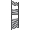 ERCOS Scaldasalviette Termoarredo Bagno Dimensioni 600x1500 MM Radiatore Colore Grigio Profondo, Attacchi da 1/2 Fornito Con Kit Montaggio
