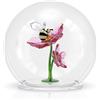 Swarovski Idyllia Sfera in Vetro con Ape e Fiori