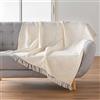 Douceur d'Intérieur, Plaid con frange (125 x 150 cm) Ziggy, cotone e poliestere