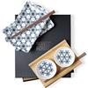 Moritz & Moritz Set di stoviglie da sushi per 2 persone - 10 pezzi - Servizio da sushi con 2x piatti da sushi, ciotole per salse e bacchette