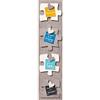 walther design Walther Cornice Design Grigio 4X 8x8 cm Puzzle Pannelli in legnoElemento YN488D