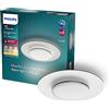 Philips LED Garnet SceneSwitch, Plafoniera Rotonda, Luce Bianca Calda, Dimmer a Fasi, 30W, Nero