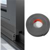 EnixwH Paraspifferi Sottoporta, Paraspifferi Porta Blindata 200cm, Para Spifferi Adesivo, Antispifferi per Finestre, per Ridurre Il Rumore Sottoporta Anti Insetti Polvere Aria Fredda (Grigio)