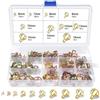 REJOECE 110 Pezzi Fascette Stringitubo a Molla, 6/7/8/9/10/12/13/14/15/16 mm Clip per Tubo Flessibile per Carburante, Morsetto a Molla, Morsetti per Tubi Flessibili per Tubo Di Vuoto