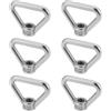 Create idea Dado Ad Occhiello Di Sollevamento M10 Da 6 Pezzi In Acciaio Inossidabile 304 A Forma Di Anello Triangolare Dadi Filettati