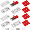 XTDMJ Magneti per porta dell'armadio, 4 pezzi, autoadesivi, per mobili, armadi, in acciaio inox, per porte scorrevoli, cucina, finestre, armadietti