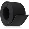 Lefunom Rotolo gomma antiscivolo foglio di gomma antivibrazione 6m×75mm×1,5mm rotolo neoprene tappeto in neoprene per guarnizione e protezione dagli urti (non adesivo)