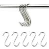 Clyhon Ganci a S Cucina in Acciaio Inox Appesi Ganci Attaccapanni Forma di S Multifunzionale per Bagno Camera da Letto Ufficio Ganci per Utensili Cucina(10 Pezzi,5 cm di lunghezza)