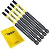 SabreCut 5 x SabreCut SCRH489_5 Set di punte per cacciavite a impatto magnetico H4 da 89 mm, a estremità singola, per impieghi gravosi, compatibili con Dewalt Milwaukee Bosch Makita e altri