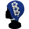 Blue Reef Riga Bubble - Cuffia da nuoto da donna classica retrò con 3 fiori, trio di petali 3D, tinta unita, elegante, vintage, taglia unica per adulti, con cinturino regolabile (verde acqua)