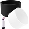Gosknor Custodia in Silicone per Owala, Diametro 7,5 cm Custodia per Bottiglia Antiscivolo Copertura Protettiva Inferiore Accessori per Bottiglie d'Acqua Compatibile con Owala 709,68 ml (Nero, Bianco)