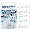 Colmic - 20 Ami da Pesca MR200 in Acciaio Carbonio Nichel, Taglia 12 - Flatted, Forced, Barb - Robusti e Precisi - Ideali per Pesca al Colpo e Pesca in Mare - Prodotto Ufficiale Colmic