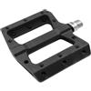 MVTEK Pedali FLAT. Pedali bici in termoplastica. Pedali flat mtb. Pedali bicicletta 111x105x21mm. Peso 340g. Pedale bici con attacco flat e asse in Cr-Mo su cuscinetti. Pedali bici enduro. Nero.