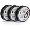 Daiwa Tournament X8 Braid EVO+ 0.10mm, 6.7kg/14.7lbs, 270m, Verde Scuro, Filo da Pesca Trecciato, 12760-110