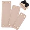 PH PandaHall 3pz Fondo in Feltro per Borsa Rettangolare all'Uncinetto Salmone Chiaro - 3 Dimensioni Inserto Maglia Uncinetto Shaper per Realizzazione
