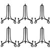 JZK 6 PZ 10cm Piccolo Nero cavalletto Supporto Ferro espositore per Piatti Decorativi, portafoto segnaposto da Tavolo, Porta Piccola Cornice Foto, Ritratti, Piatti Dipinti