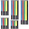 NONE 10 pezzi riutilizzabili cinghie in nylon con gancio nastro di fissaggio colorato inverso fascette autoadesive fascette avvolgenti fascette fisse
