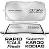 NONE Auto Parabrezza Parasole Copertura Accessori Per Skoda Octavia Fabia Rapid Superb Kodiaq Scala Karoq Citigo Kamiq Roomster Enyaq