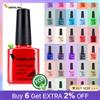 Venalisa 7.5ml Smalto per unghie Gel 60 Colori Glitter Smalto per unghie per Nail Art Manicure Top Coat Soak Off Smalto Gel UV Vernice