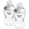 Tommee Tippee biberon anti-colica Natural Start 340ml, 2 pezzo con tettarella a flusso medio simile al seno materno, valvola anti-colica, autosterilizzante