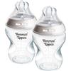 Tommee Tippee biberon anti-colica Natural Start 260ml, 2 pezzo con tettarella a flusso lento simile al seno materno, valvola anti-colica, autosterilizzante