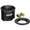 Manfrotto 325N Adattatore per Treppiedi da Base Piatta a Culla 100/75 mm, Nero