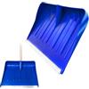 Generico CRISALIDE® Badile in ABS Blu con Bordo in Metallo - Pala Professionale Leggera e Resistente per Neve, Terra e Detriti - Lama in Alluminio Anti-Urto - Manico non incluso