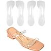 GUIZIYAO 2 Paia Solette In Gel Per Tacchi Alti, Solette Gel Donna, Soletta Scarpe Donna, Supporto Per Arco, Adatto A Scarpe Eleganti, Sandali, Stivali Bassi E Tacchi Alti, Trasparente