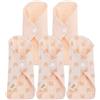 OUNONA 5 salvaslip lavabili in cotone biologico per donna, riutilizzabili, igienici, con elevata assorbenza, morbidi, traspiranti e adatti per viaggi, stile casuale