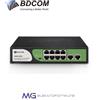 Switch Ethernet 8 porte Gigabit PoE + 2 porte Gigabit Uplink RJ45 - BDCOM S1500-8P2G
