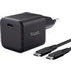 TRUST CARICABATTERIE TRUST MAXO 65WSMALL USB-C CHRG da 65W, Nero