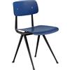 Hay - Sedia Result - Blu - Compensato di rovere tinto - Designer Wim Rietveld