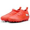 PUMA Future 9 Match MG JR - Scarpa da Calcio, Rosso Brillante, Bianco, Nero, Argento, Misura 44, Glowing Red PUMA White PUMA Black PUMA Silver, 30 EU