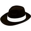 TrendyFashion Costume da uomo anni '20 da Al Capone in feltro nero o alla Michael Jackson (nero)