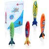 Edealing 4PCS Toypedo Bandits Toy Torpedo Dive Swim Sticks Piscina Vasca da Bagno Fun Item Name (aka Title)