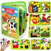 KOGMOW Busy Board Montessori Giocattoli a Partire da 1 Anno, Quiet Book con Fattoria Tema, Montessori Giocattoli Bambini Activity Board Regalo Giocattoli a Partire da 1 2 3 4 5 Anni Ragazza Ragazzo