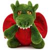 Zappi Co Peluche Riciclato al 100%, Drago Verde (21cm di altezza) Morbido, soffice, ecologico, collezione di animali per neonati, primo bambino