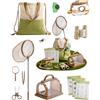 ROBOTIME Explorer Kit & Bug Catcher Kit, Set avventura all'aperto 12 in 1, collezione di insetti con binocolo per bambini, rete a farfalla, scatola per insetti, lente d'ingrandimento e orologio