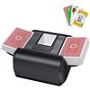 OBLITZON Mischia Carte Automatico, Mescolatore Carte da Gioco Elettrico per 1-2 Mazzi modalità Auto e Manuale Batteria Ricaricabile Basso Rumore per Poker Uno Skip-Bo Phase 10 Texas Hold'em Blackjack