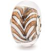 Trollbeads TGLBE-20284 Golden Fountain - Perlina in vetro, misura unica, Vetro, Nessuna pietra preziosa