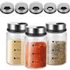 AKOLAFE 3 pezzi Barattoli Spezie 150ml Barattoli Vetro con Coperchio in Vetro Borosilicato con 4 Tipi di Fori Contenitori Spezie per Cucina per Sale, zucchero, pepe, spezie, peperoncino