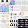 TOSUTO Resina Epossidica Trasparente Kit Principianti 512ml - Rapporto 1:1 Colla Resina Epoxy con Indurente per Creazione Gioielli Fai da Te,Decorazioni, Resina per Creazioni