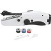 Asixxsix Macchina da Cucire Portatile, Macchina da Cucire Portatile, Mini Dispositivo di Cucito Cordless, Facile da Usare e Punto Veloce, Macchina da Cucire Doppia Elettrica per Vestiti da Cucire(Nero)