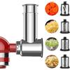 GVODE Affettatrice in acciaio inox per KitchenAid, grattugia per formaggio per Kitchen Aid, affettatrice per verdure per KitchenAid