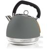 Nedis Bollitore Elettrico, 1,8 L, Morbido Al Tatto, Colore: Grigio