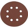 Silverline 206505, Disco abrasivo perforato, 125 mm, 10 pz., grana 240