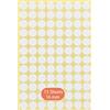 BaiJ Adesivi a Punti Rotondi,16MM Punti Autoadesivi 15 Pack Etichette a Cerchio Colorato Etichette con Codice per Calendari di Marcatura DVD Libri Scolastici Artigianato d'arte 1440 Punti Bianco