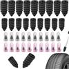 Naseom 20 Pezzi di Chiodi per Riparazione Pneumatici, Kit di Riparazione Pneumatici per Auto, Moto e Veicoli Senza Camera d'Aria (10S + 10L)